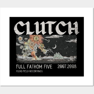 Clutch Vintage 1991 // Full Fathom Five Original Fan Design Artwork Posters and Art